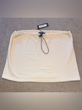 PrettyLittleThing Cream Mini Skirt